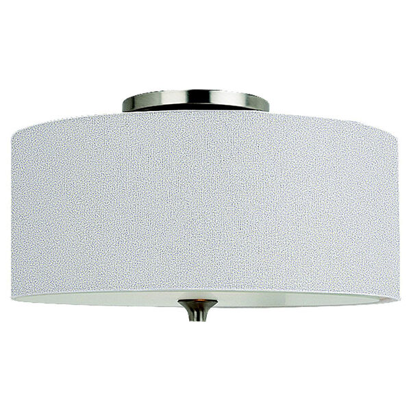 Selby Brushed Nickel Two-Light Flush Mount, image 1
