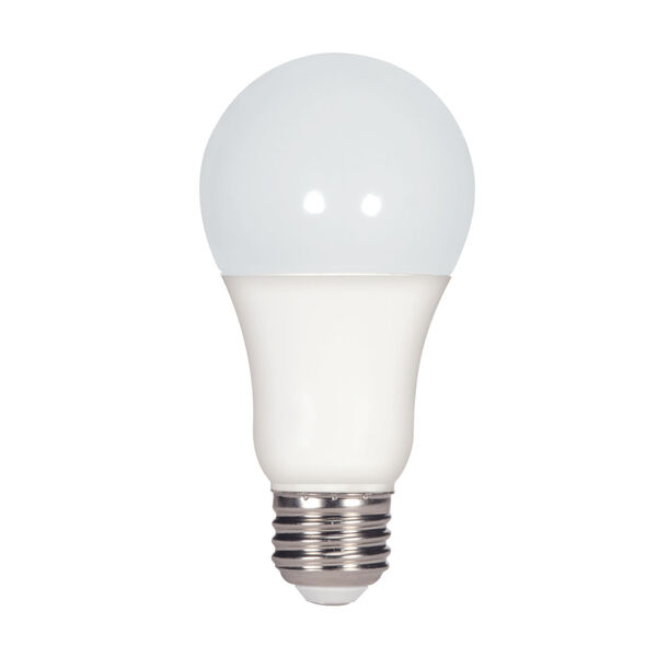 SATCO Frosted White LED A19 Medium 15 Watt Type A Bulb with 3000K 1600 Lumens 80 CRI and 220 Degrees Beam, image 1