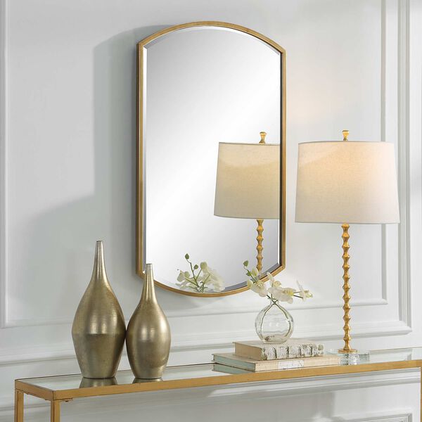Nicollet Gold Arch Frame Wall Mirror, image 3