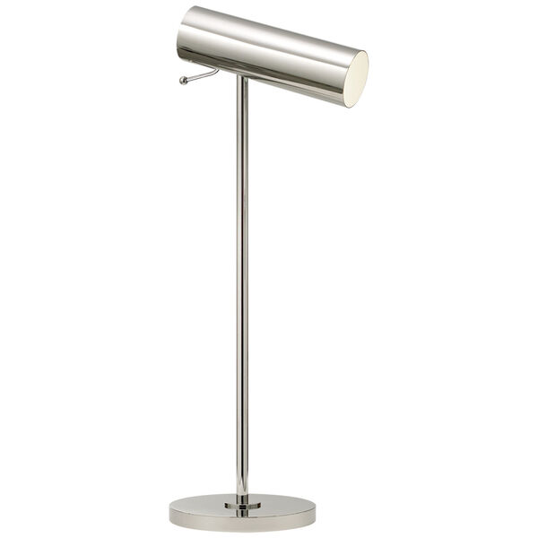 Lancelot Pivoting Desk Lamp in Polished Nickel by AERIN, image 1