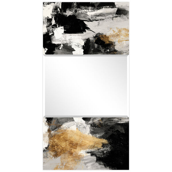 Grey Skies Black 32 x 64-Inch Rectangular Beveled Wall Mirror, image 3