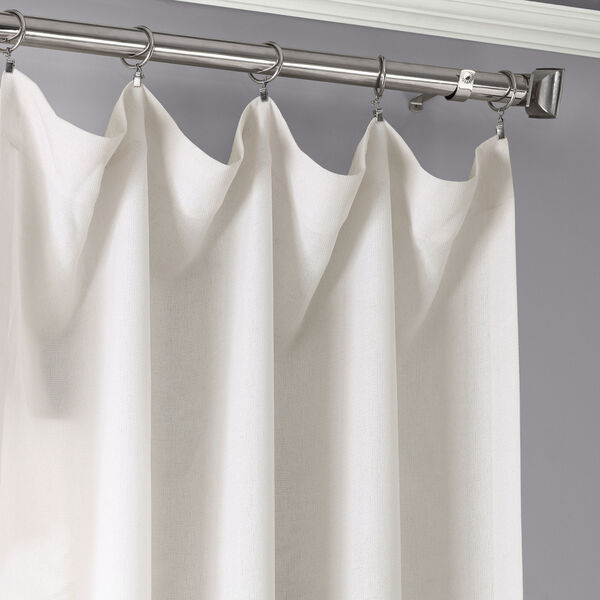 Ombre Gold 84 x 50 In. Faux Linen Semi Sheer Curtain Single Panel, image 5