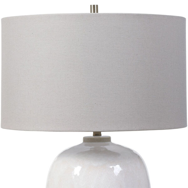 Winterscape Cream Ivory Glaze Table Lamp, image 5