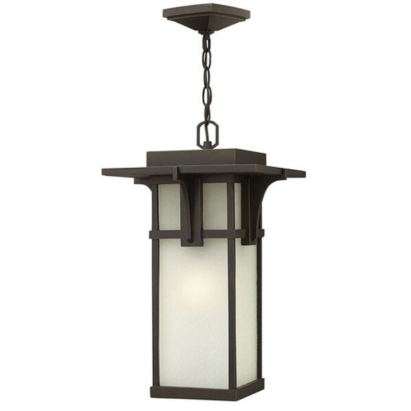Manhattan Oil Rubbed Bronze 19-Inch One-Light Outdoor Hanging Pendant, image 5