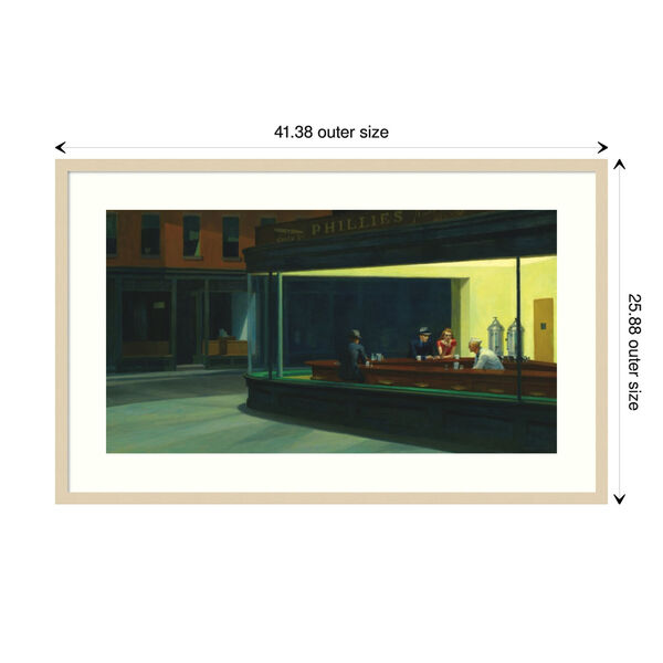 Edward Hopper Brown 41 x 26 Inch Wall Art, image 3