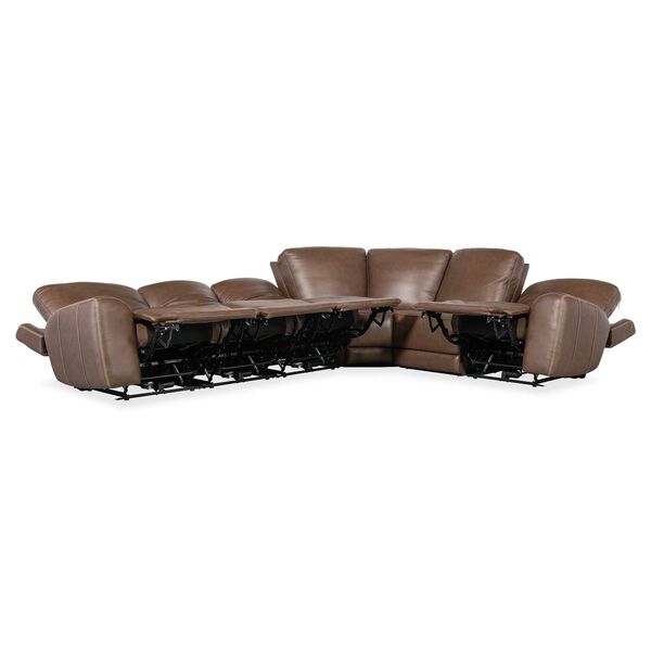 Light Brown Torres Six-Piece Power Recline Sectional, image 3