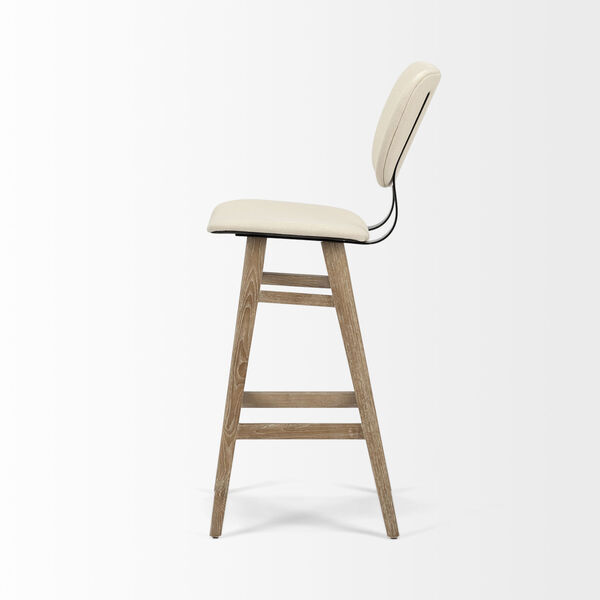 Haden Brown Upholstered Seat Bar Height Stool, image 3