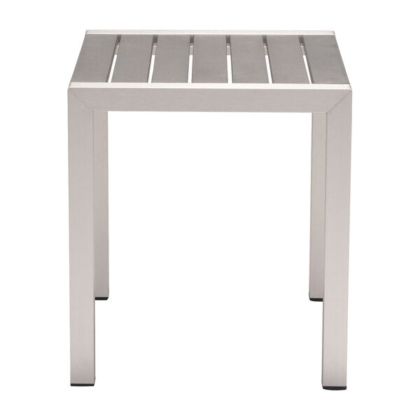 Cosmopolitan Silver and Light Gray Side Table, image 3