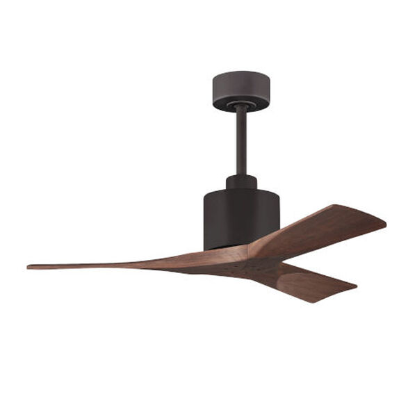 Nan Textured Bronze 42-Inch Ceiling Fan with Walnut Blades, image 1