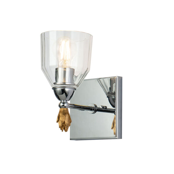 Fun Finial Silver One-Light Wall Sconce, image 1