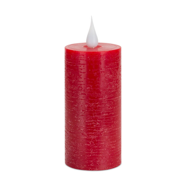 Red LED Wax Candle, image 1