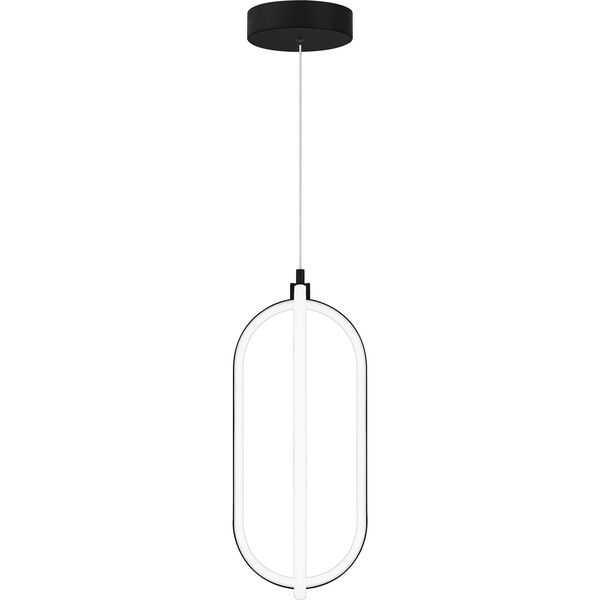 Calista Matte Black One-Light LED Mini Pendant, image 5