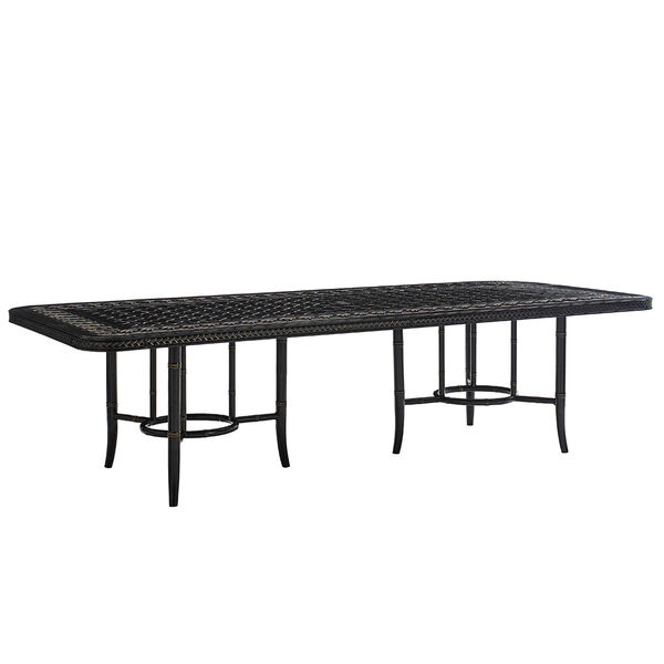 Marimba Black Dining Table W/Cast Top, image 1