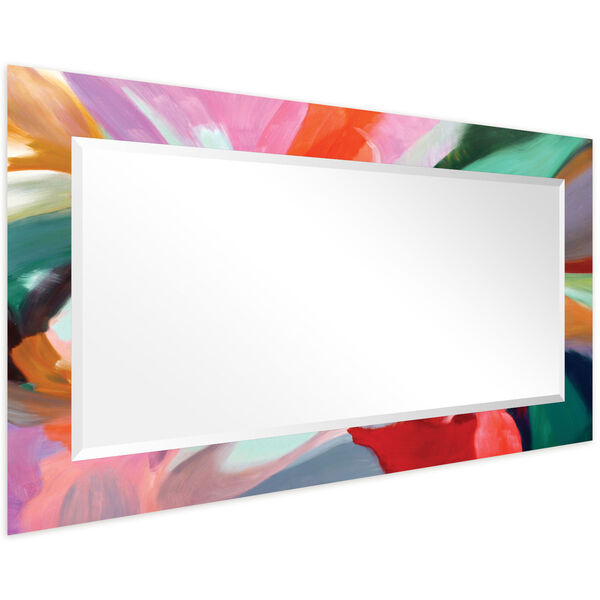 Intergrity of Chaos Multicolor 54 x 28-Inch Rectangular Beveled Wall Mirror, image 4