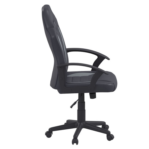 Hendricks Gray Gaming Office Chair with Vegan Leather, image 4