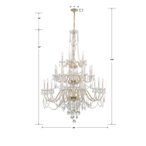 Traditional Crystal 25-Light Chandelier, image 3