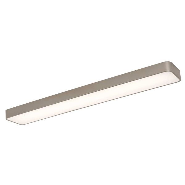 Bailey Satin Nickel Two-Light Integrated LED Linear Flush Mount, image 1
