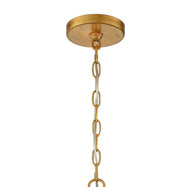 Roxy Antique Gold 22-Inch Six-Light Chandelier, image 4