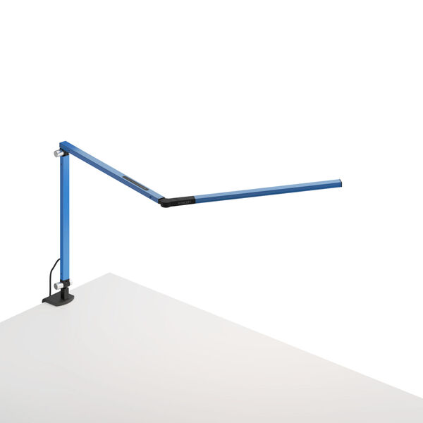 Z-Bar Blue LED Desk Lamp with One-Piece Desk Clamp, image 1