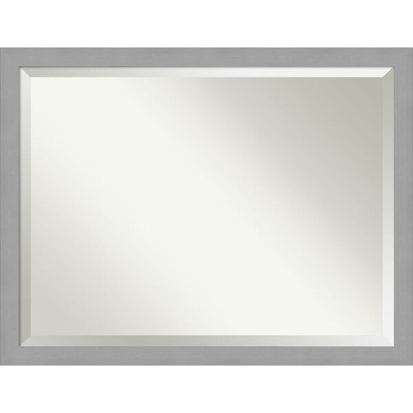 Brushed Nickel Bathroom Vanity Wall Mirror, image 1