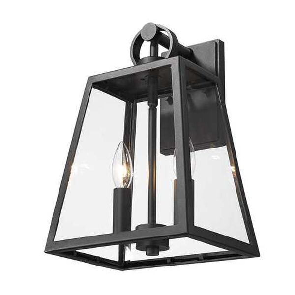 Lautner Natural Black Two-Light Outdoor Wall Light, image 4