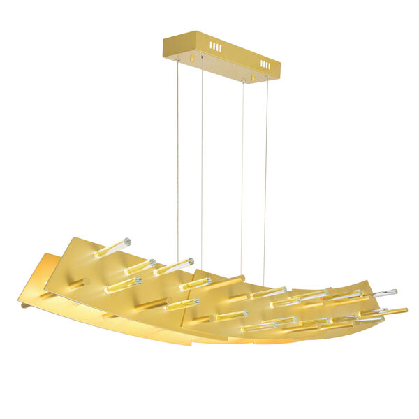 Gondola Satin Gold LED Chandelier, image 6