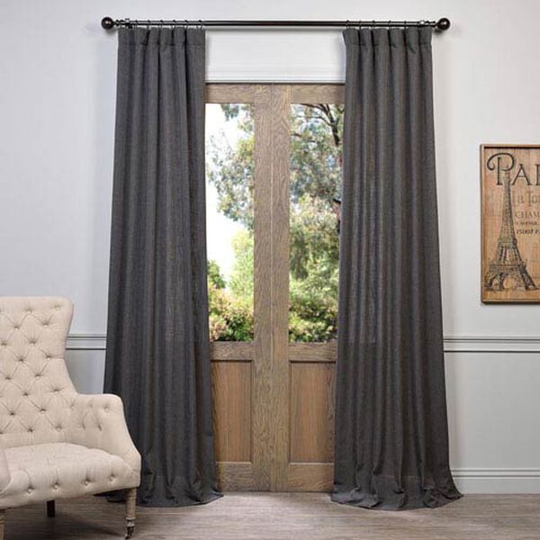 Slate Gray 120 x 50-Inch Curtain Single Panel, image 1