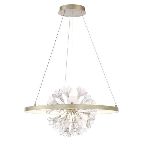 Clayton Silver with Brushed Gold LED Chandelier, image 1