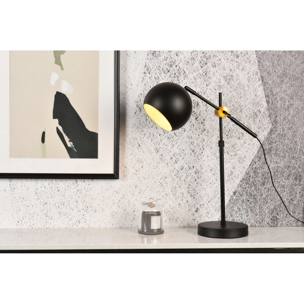 Forrester Black and Brass One-Light Table Lamp, image 2
