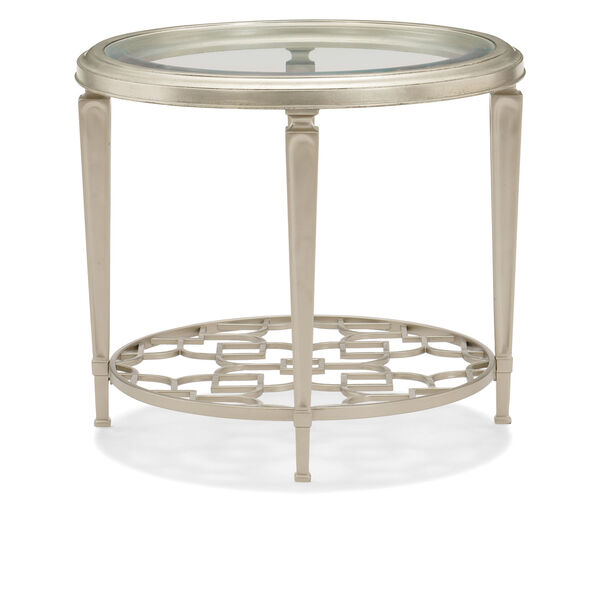 Classic Silver Social Circle End Table, image 4