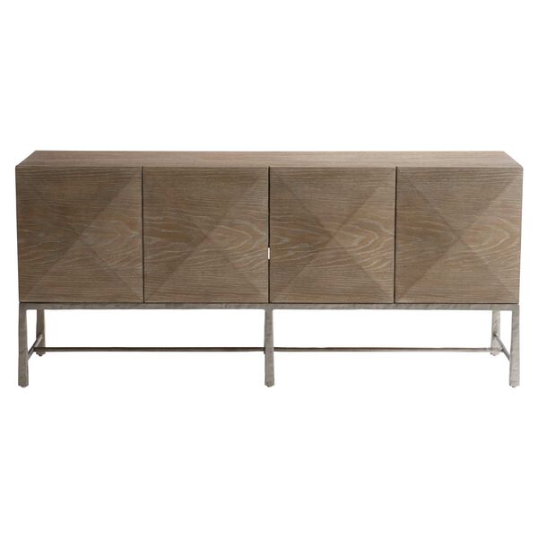 Aventura Marcona Frosted Nickel Entertainment Credenza, image 1