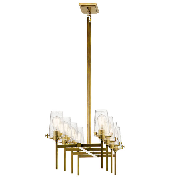 Alton Natural Brass 17-Inch Eight-Light Chandelier, image 4