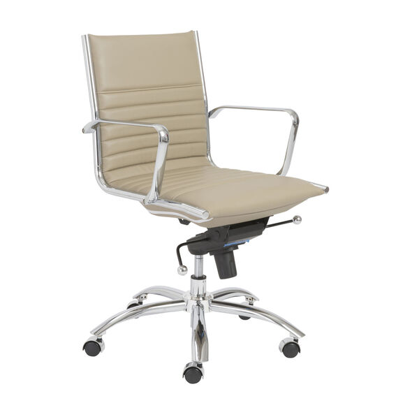 Dirk Taupe 27-Inch Low Back Office Chair, image 2