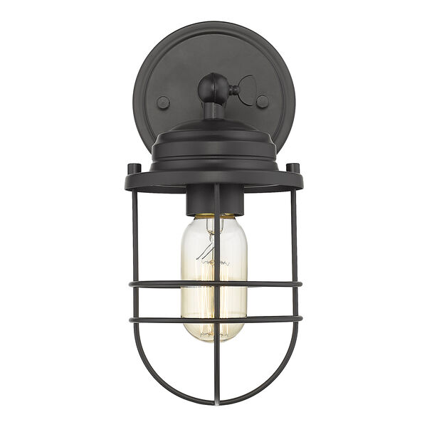 Seaport Black One-Light Wall Sconce, image 2