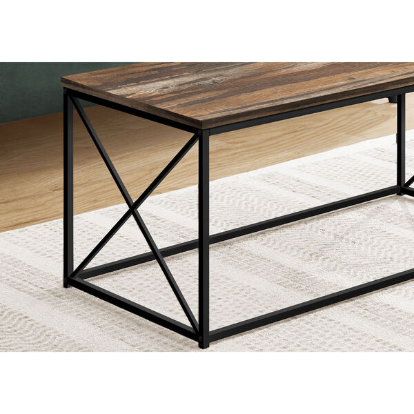 Brown and Black Coffee Table, image 3