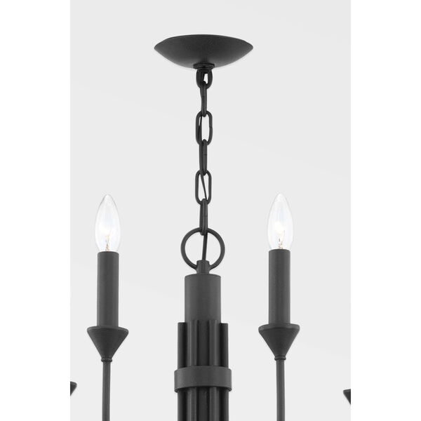Cate Forged Iron Seven-Light Chandelier, image 4