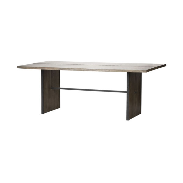Ledger III Brown Solid Wood Dining Table, image 1