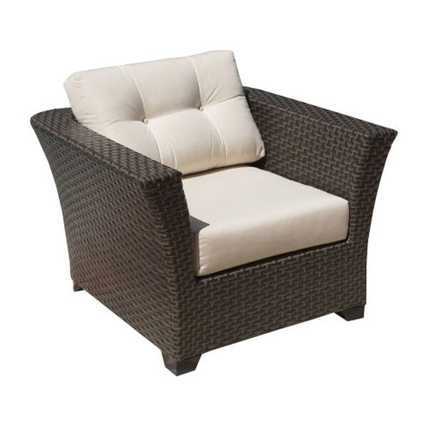 Fiji Canvas Brick Lounge Chair with Cushions, image 1