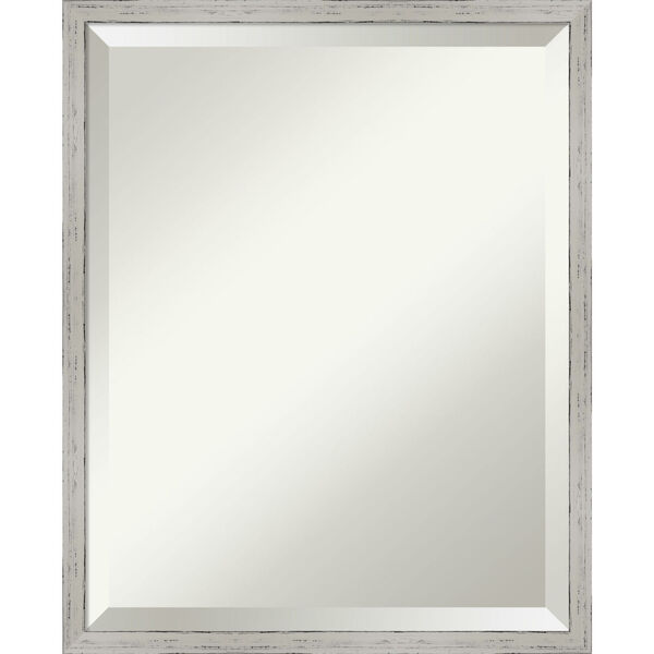 Shiplap White 17W X 21H-Inch Decorative Wall Mirror, image 1