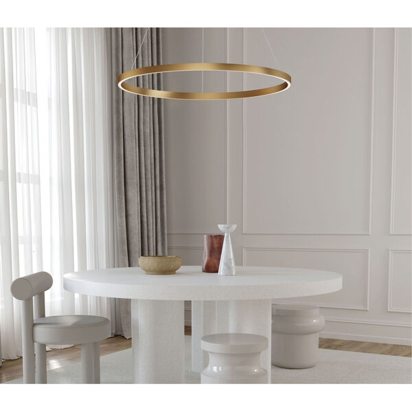 Groove Gold 24-Inch LED Pendant, image 3
