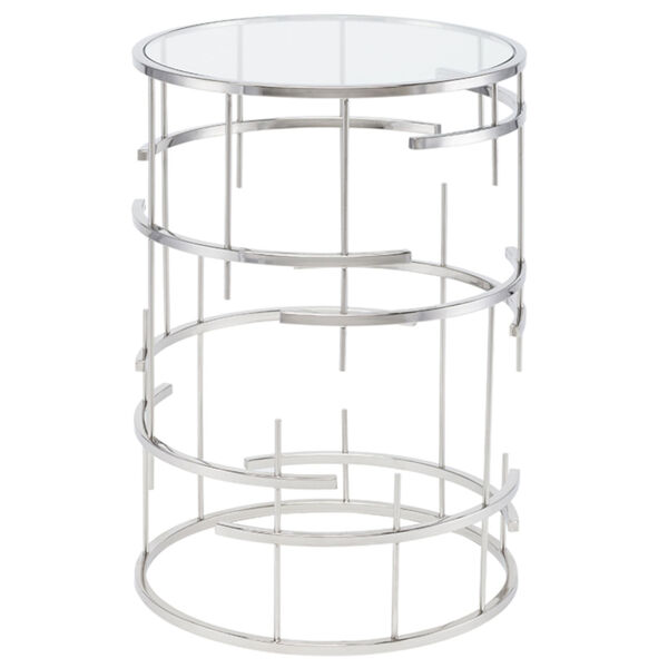Tiffany Polished Silver Side Table, image 3