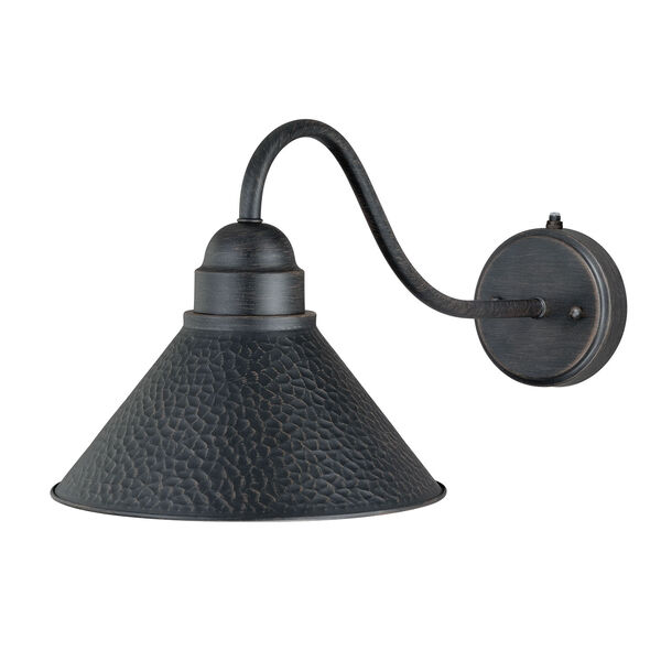 Outland Aged Iron One-Light Long Arm Outdoor Wall Sconce, image 1