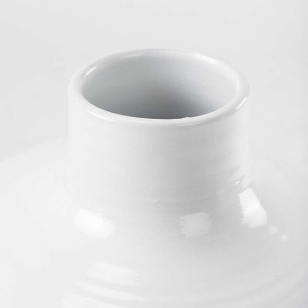 Amos White and Beige Blocked Ceramic Floor Vase, image 4