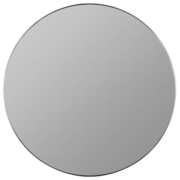 Franco Matte Black 34 x 34-Inch Round Wall Mirror, image 2