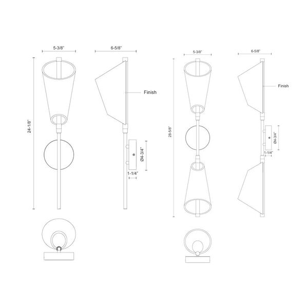 Mulberry Two-Light LED Wall Sconce, image 3