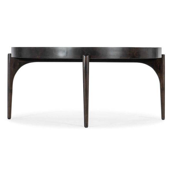Commerce and Market Dark Natural Round Cocktail Table, image 2