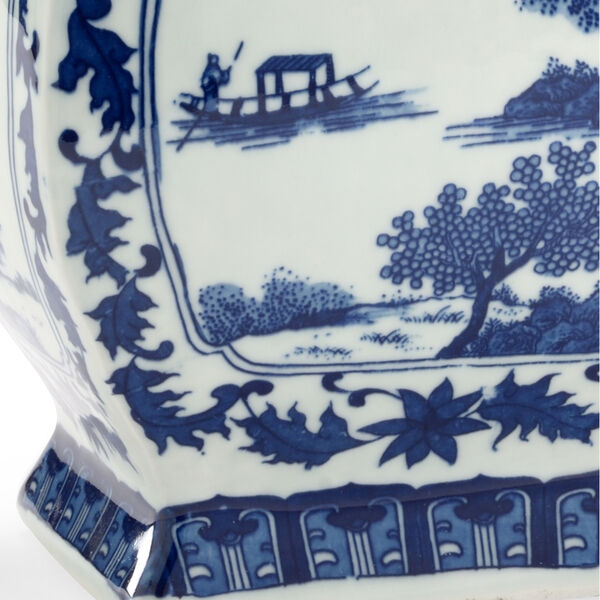 Blue and White Londonderry Vase, image 2