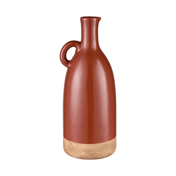 Adara Orange and Natural Large Vase, Set of 2, image 1