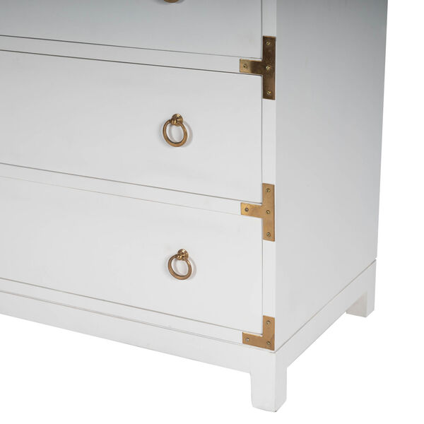 Forster Glossy White Campaign Chest, image 12