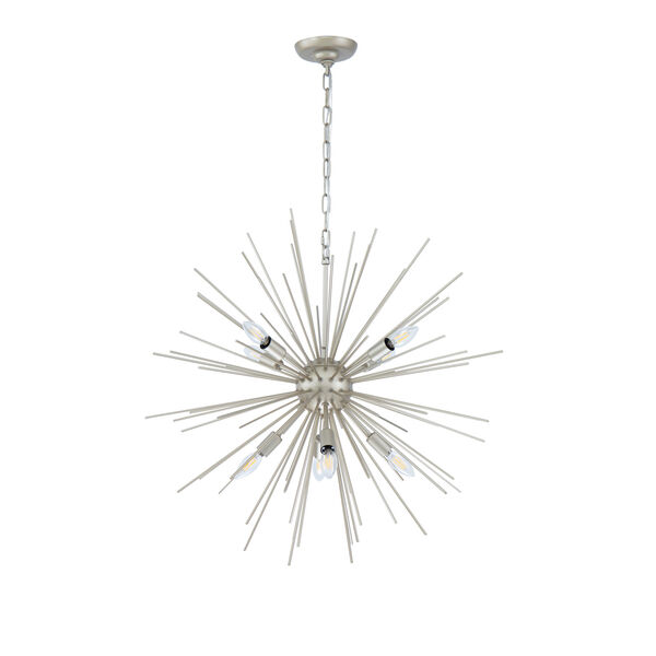 Timber Champagne 30-Inch Eight-Light Pendant, image 5